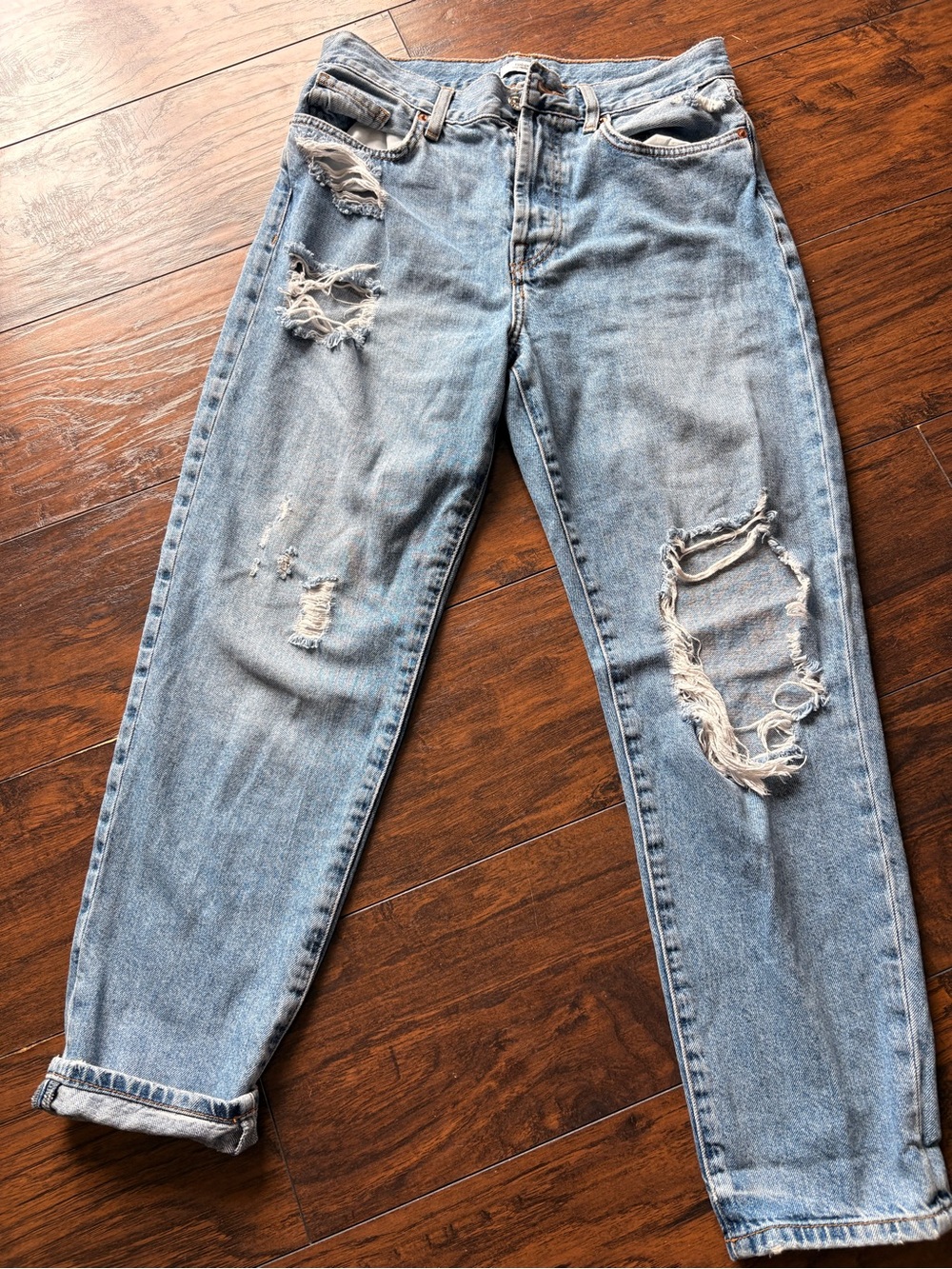 Forever 21 Light Blue Denim Jeans - Faded Blue